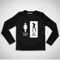 Long Sleeve T-shirt  "my wife vs your wife"