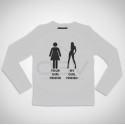 Long Sleeve T-shirt  "Your Girlfriend vs My Girlfriend"