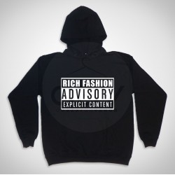 Sweatshirt Com Capuz "Rich Fashion Advisory"