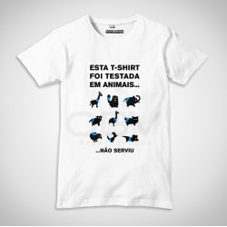 T-Shirt Testada em Animais