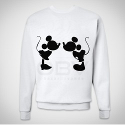 Sweatshirt Mickey e Minnie Kiss
