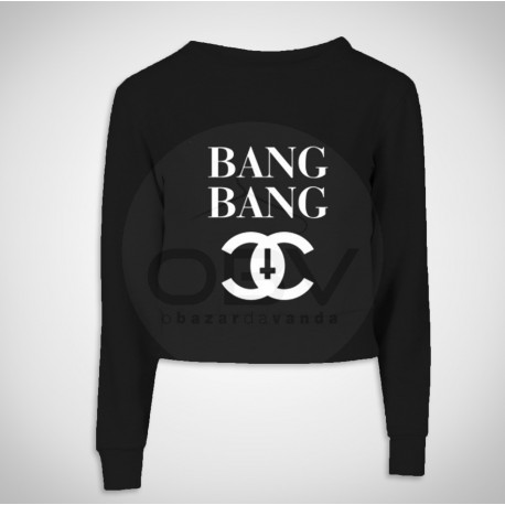 Crop Sweat "Bang bang"